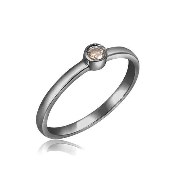 Sterling Silver diamond band - Picture 1 of 5
